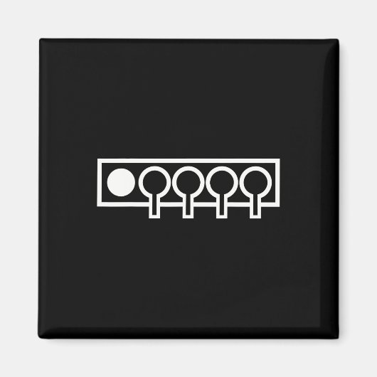biatlondoel magneet (Voorkant)