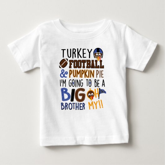 Bib Brother Announcement Shirt Thanksgiving (Voorkant)