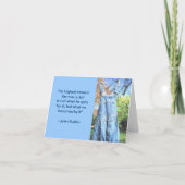 BIB OVERALLS DROGEN OP WASLIJN (PAPA'S BIBS) KAART (Voorkant)