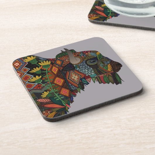 bibberen heek drankjes onderzetter (Linkerzijde)