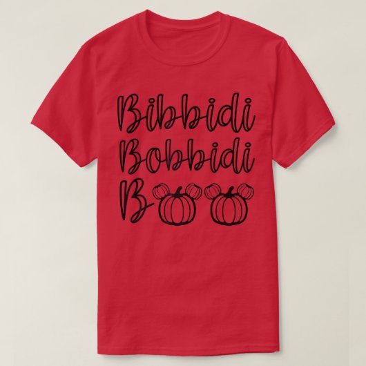 Bibbidi Bobbidi Boo Funny & Cute Pumpkin Halloween T-shirt (Design voorkant)