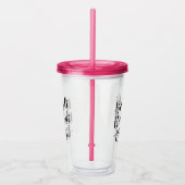 Bibbidi Bobbidi Booze Funny Magical Black Script Acryl Drinkbeker (Rechts)