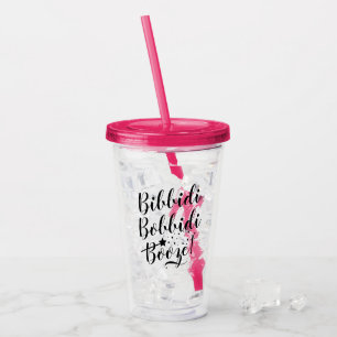 Bibbidi Bobbidi Booze Grappige Quote Acryl Drinkbeker