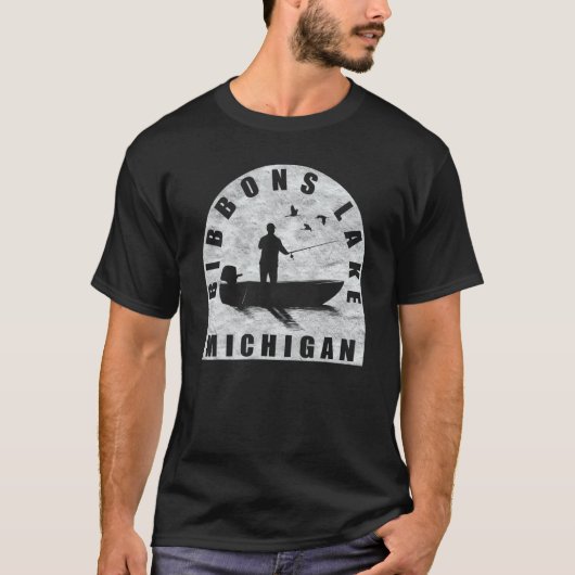 Bibbons Lake Vist Michigan T-shirt (Voorkant)