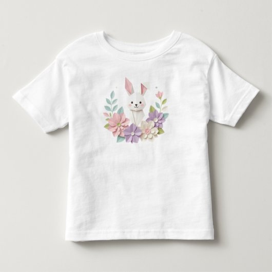 Bibby konijn aangepaste dierenfeest Illustratie Kinder Shirts (Voorkant)