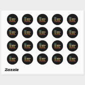 Bibi De Vrouw De Mythe De D Invloed Grappig Retro Ronde Sticker (Vel)
