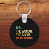 Bibi De Vrouw De Mythe De D Invloed Grappig Retro Sleutelhanger (Voorkant)