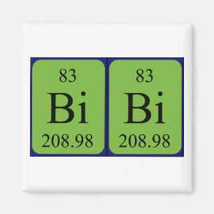 Bibi periodieke table name magnet
