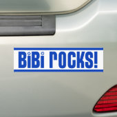 BiBi Rocks - Pro Israel Bumpersticker (Op auto)