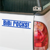 BiBi Rocks - Pro Israel Bumpersticker (Op Truck)