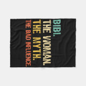 Bibi The Woman The Myth The D Influence Funny Retr Fleece Deken (Voorkant (Horizontaal))