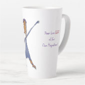 'Bibi' - Verlies nooit het zicht Latte Mok (Rechterhoek)