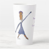 'Bibi' - Verlies nooit het zicht Latte Mok (Voorkant)