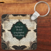 Bibile Psalm 23, cadeau Sleutelhanger (Achterkant)