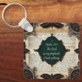 Bibile Psalm 23, gift Sleutelhanger (Voorkant)
