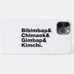 Bibimbap & Chimaek & Gimbap & Kimchi. Koreaanse ge Case-Mate iPhone Case