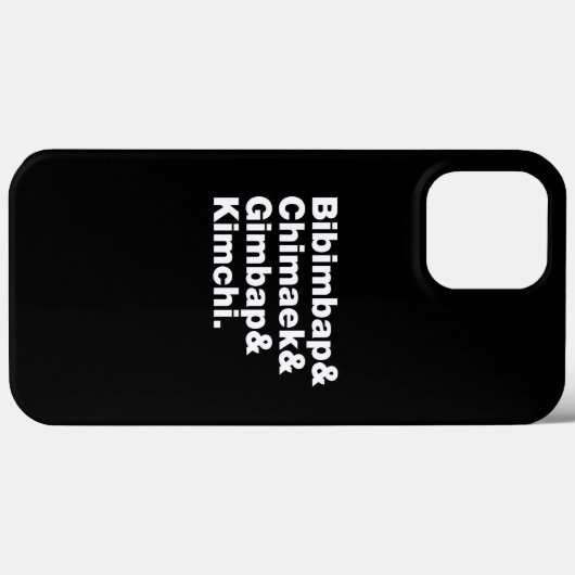 Bibimbap & Chimaek & Gimbap & Kimchi. Koreaanse vo Case-Mate iPhone Case (Achterkant (horizontaal))