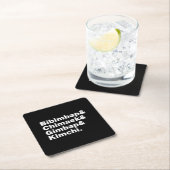 Bibimbap & Chimaek & Gimbap & Kimchi. Koreaanse vo Kartonnen Onderzetters (Insitu)