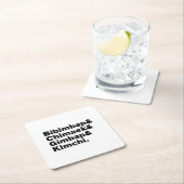 Bibimbap & Chimaek & Gimbap & Kimchi. Koreaanse vo Kartonnen Onderzetters (Insitu)