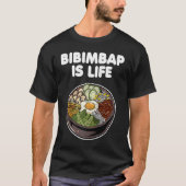 Bibimbap is een Koreaanse voedselautoriteit Kimchi T-shirt (Voorkant)