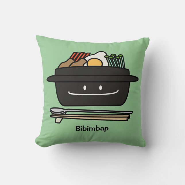 Bibimbap Koreaanse rijstschaal voor siergroenten Kussen (Voorkant)