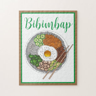 Bibimbap Korean Food Cooking Cuisine Rice Egg Dish Legpuzzel