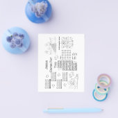 Bible Activities Printable to laminate as placemat Flyer (Enkel)