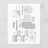 Bible Activities Printable to laminate as placemat Flyer (Voorkant)