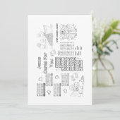 Bible Activities Printable to laminate as placemat Kaart (Staand voorkant)