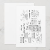 Bible Activities Printable to laminate as placemat Kaart (Voorkant / Achterkant)