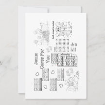 Bible Activities Printable to laminate as placemat