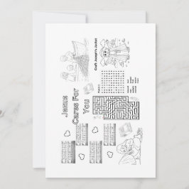 Bible Activities Printable to laminate as placemat Kaart