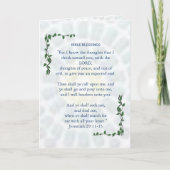 BIBLE BLESSINGS Jeremiah 29 Promise Kaart (Voorkant)