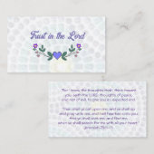 BIBLE BLESSINGS Jeremiah 29 Visitekaartje (Voorkant / Achterkant)