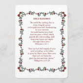 BIBLE BLESSINGS Philippians 4 Promise Kaart (Voorkant)