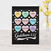 Bible Christian Valentine Galatians 5 22 Conversat Kaart (Gele Bloem)