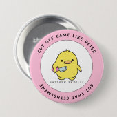 Bible Duckie Ronde Button 7,6 Cm (Voorkant /achterkant)