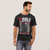 Bible Emergency Numbers  Funny Christian Bible & J T-shirt (Voorkant volledig)