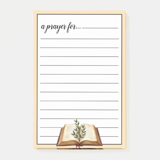 Bible en groen gebedsruimte-oorlogskamer post-it® notes (Voorkant)