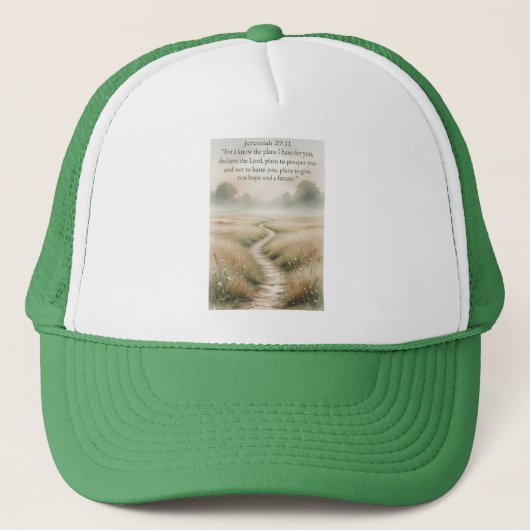 Bible Jeremiah 29:11 Christian Trucker Hat Pet (Voorkant)