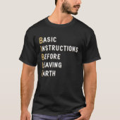 Bible Lesson Basic Instructions Before Leaving Ear T-shirt (Voorkant)