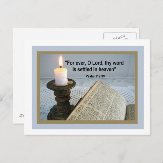 BIBLE LIGHT BRIEFKAART (Voorkant / Achterkant)