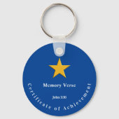 Bible Memory Verse Achievement Reward Award Sleutelhanger (Voorkant)