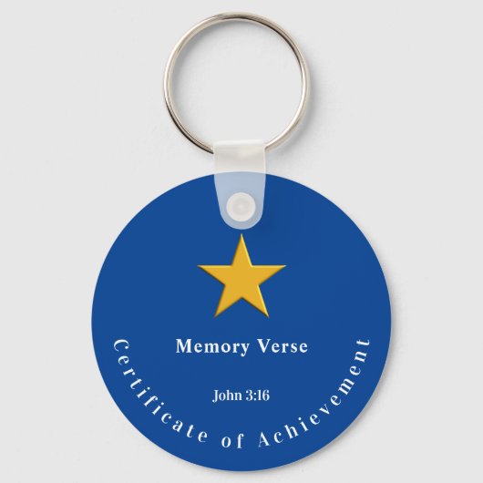 Bible Memory Verse Achievement Reward Award Sleutelhanger (Voorkant)