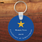 Bible Memory Verse Achievement Reward Award Sleutelhanger (Voorkant)