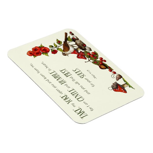 Bible: Neem mijn juk: Natuur kunst Magneet (Rechterzijde)