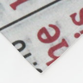 BIBLE PHRASE FLEECE DEKEN (Hoek)