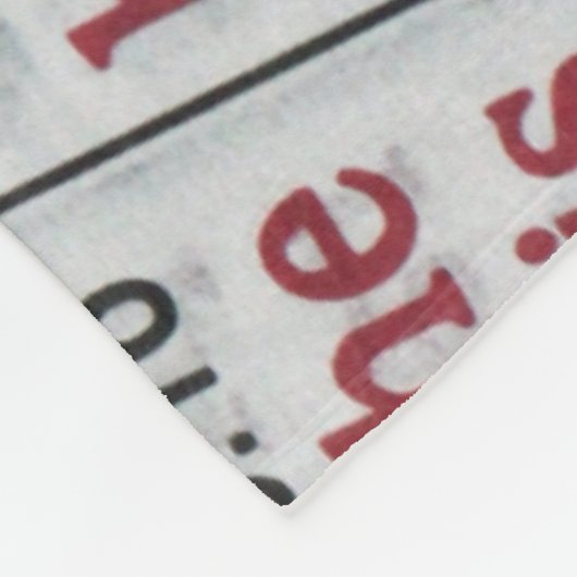 BIBLE PHRASE FLEECE DEKEN (Hoek)