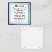 BIble Priely Blessing Numbers Blue Space Galaxy Contactkaartje (Voorkant / Achterkant)