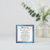 BIble Priely Blessing Numbers Blue Space Galaxy Contactkaartje (Staand voorkant)